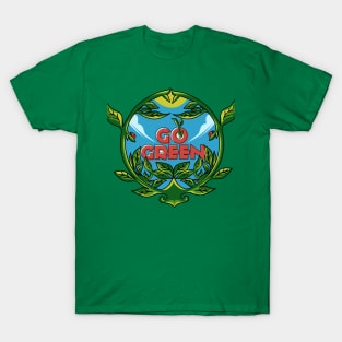 Go Green Ilustration T-Shirt